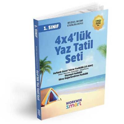 1. Sınıf 4x4'lük Tatil Tekrar Seti | 12 Fasikül+Bilişsel Etkinlikler-2025 - 2