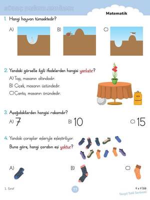 1. Sınıf 4x4’lük Yarıyıl Tatil Serüveni – Bilişsel Etkinlikler - 2026 - 2