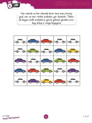 1. Sınıf 4x4’lük Yarıyıl Tatil Serüveni – Bilişsel Etkinlikler - 2026 - 4