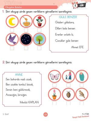 1. Sınıf 4x4’lük Yarıyıl Tatil Serüveni – Bilişsel Etkinlikler - 2026 - 9