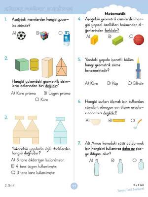 2. Sınıf 4x4’lük Yarıyıl Tatil Serüveni – Bilişsel Etkinlikler - 2026 - 2