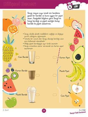 2. Sınıf 4x4’lük Yarıyıl Tatil Serüveni – Bilişsel Etkinlikler - 2026 - 4