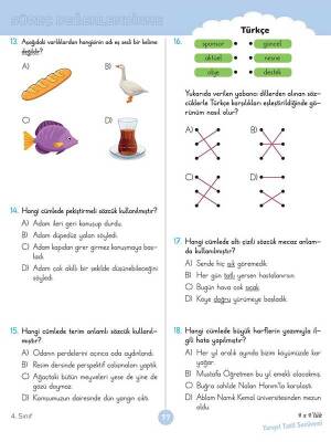 4. Sınıf 4x4’lük Yarıyıl Tatil Serüveni – Bilişsel Etkinlikler 2026 - 3