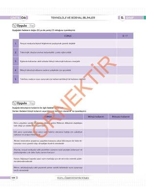 5. Sınıf Tüm Dersler Konu Özetli Yazılı Hazırlık Seti 1 ve 2. Dönem - 5